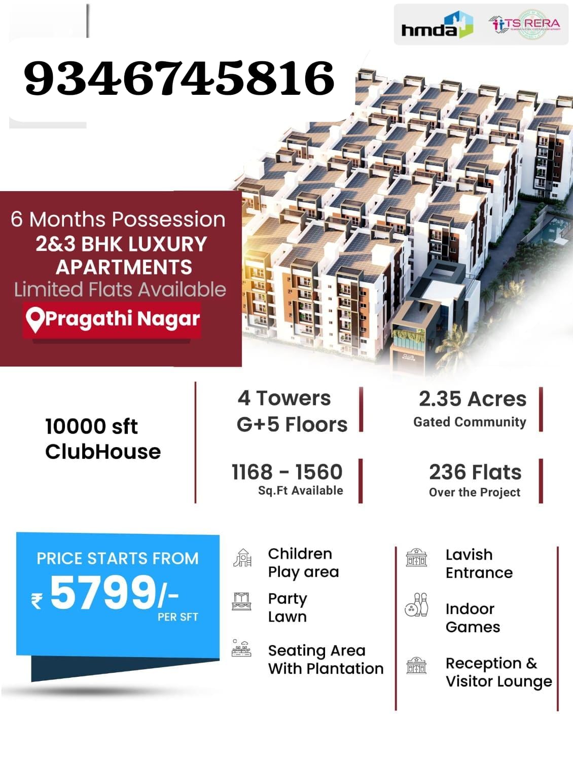 Flats for Sale in Pragathi Nagar, Hyderabad